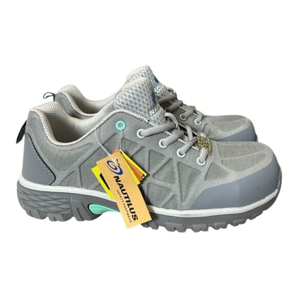 New! Nautilus Women's Spark Carbon Composite Toe Safety Shoe Size 7.5 Grey NWT - Picture 6 of 16